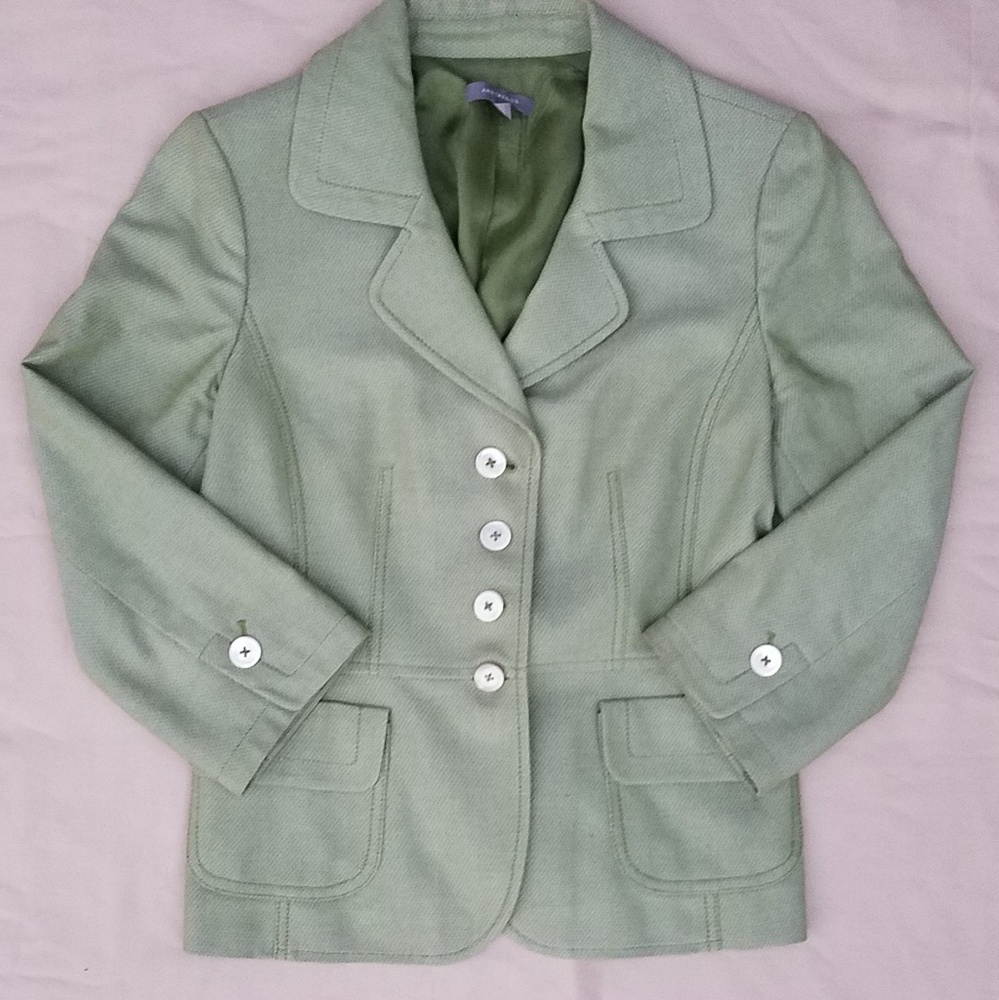 Ann Taylor Cropped Sleeve Blazer